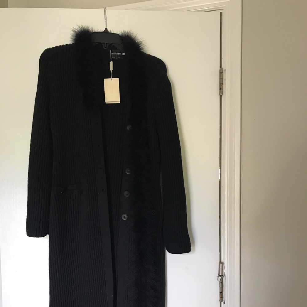 Beautiful Vintage Giorgio Armani Long Cardigan NWT